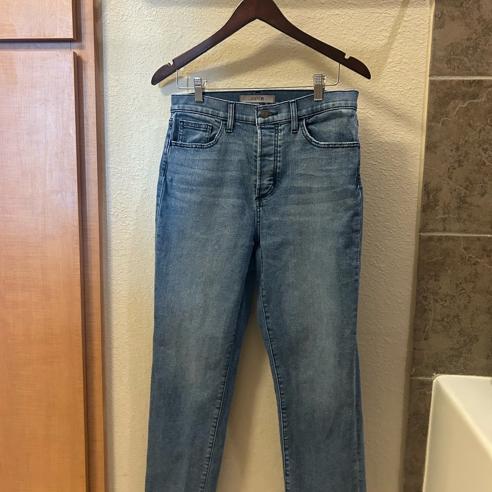 Joe's Jeans Light Blue Denim, The OG Cara Straight Ankle Jean, Size 28